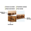 5-Piece Wooden Cutting Board with Handles, Grooved Wood Plate, Wooden Tray, Cutting Board for Meat, Fruit, Cheese - 4 of 4
