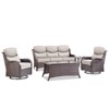 Gymojoy Outdoor Patio Sofa Chairs Coffee Table with Swivel Chairs for Garden  Yard - 3 of 4