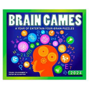 Browntrout 2024 Daily Desk Calendar 5"x6" Brain Games