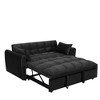 Ridstar Modern 3-in-1 Folding Double Sofa Bed with Pillows For Living Room & Bedroom-Black - 2 of 4