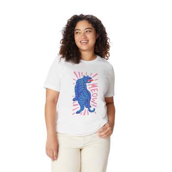 Tasiania Meow T-Shirt - Deny Designs