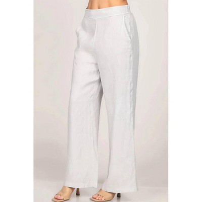 Women's Straight Leg Linen Pant - M.RENA