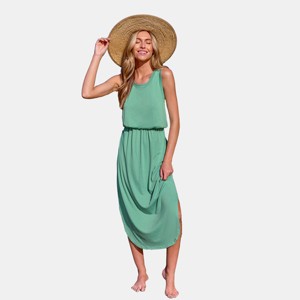 Women's Scoop Neck Side Slit Maxi Dress - Cupshe - 1 of 4