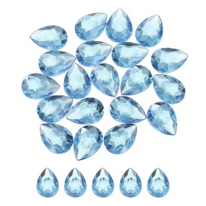 Unique Bargains Acrylic Flat Back Teardrop DIY Decor Jewelry Rhinestone 20 Pcs - 1 of 4