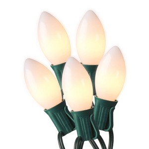 20CT LED Sylvania Ceramic Stay-lit Parallel Wired Feature Indoor Outdoor Filament String Lights Bulb With Green Wire - 1 of 3