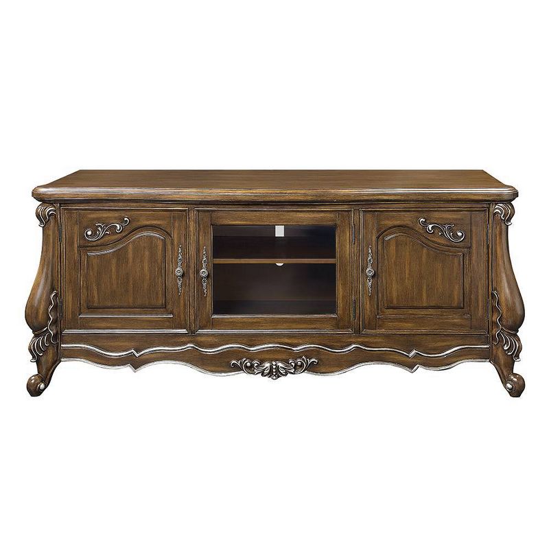 75&#34; Latisha Tv Stand and Console Antique Oak Finish - Acme Furniture, 5 of 7