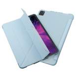 Insten - Tablet Case for iPad Pro 11" 2020, Multifold Stand, Magnetic Cover Auto Sleep/Wake, Pencil Charging, Light Blue