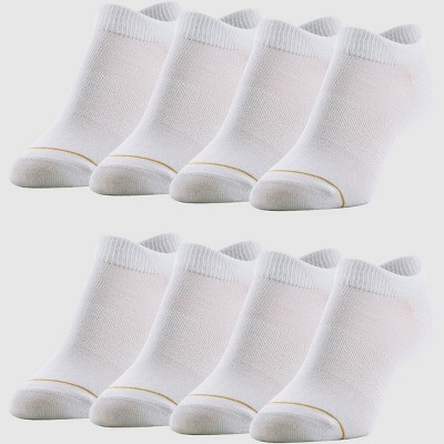 All Pro By Gold Toe Women's Ultra Invisible 10pk No Show Socks -  Black/white/gray 4-10 : Target