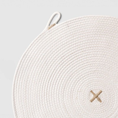 2pk Rope Charger Ivory - Threshold ❕good condition ❕