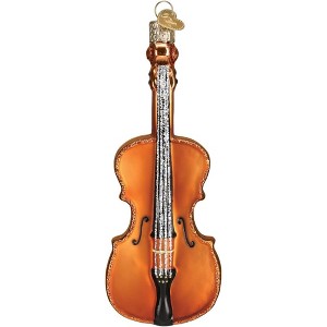 Old World Christmas Blown Glass Ornament for Christmas Tree, Violin - 1 of 4