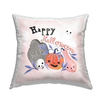 Stupell Industries Happy Halloween Smiling Festive Gourds