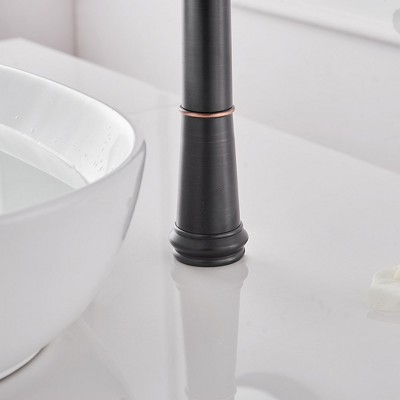 Oil-Rubbed Bronze Single-Handle Waterfall Vessel Faucet