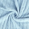 PiccoCasa Cotton Cable Soft Couch Decorative Knitted Throw Blanket 1 Pc - 4 of 4