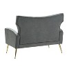 Brion 48" Contemporary Wingback Design Loveseat  | KARAT HOME - 4 of 4