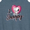 Women's - Peanuts - I Heart Snoopy Graphic Racerback Tank - 2 of 4