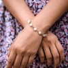EVERLY JEWELRY | 10K Yellow Gold 7.5 - 8 MM White Freshwater Cultured Pearl Bracelet 10k Gold Yellow Length (inches): 7 - 3 of 4