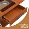 Round Lift-Top Coffee Table with Wheels, Metal Frame and Multi-Color Lighting in 27.6" - Leovsnove - 4 of 4