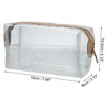 Unique Bargains Travel Toiletry Bag Makeup Bag Organizer Toiletry Organizer Travel Cosmetic Bag Waterproof PVC 1PC - 4 of 4