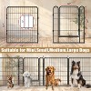 Gulches 31.7 H Tall Metal Dog Playpen Black with 8 Panels Heavy Duty for Large & Medium Breeds & Active Pets - 4 of 4