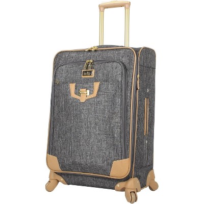 Nicole Miller Paige Softside Spinner 24" Expandable with 4 wheel Suitcase
