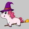 Men's Design By Humans Witch Unicorn Halloween T Shirt By thebeardstudio T-Shirt - 2 of 4
