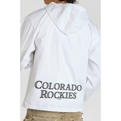 MLB Colorado Rockies Men's Champion White Packable Jacket - L — фото 3