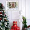 SEVOBAL Wall Art Holiday Porch Framed Art Set for Living Room Farmhouse and Home Holiday Decor, White, 14"*1"*18" - 4 of 4