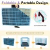 FDW Dog Crates for Large Dogs Folding Mental Wire Crates Dog Kennels Pet Dog Cage Crate with Double-Door Removable Tray and Handle - 4 of 4