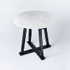 Round Marble Accent Table White/Black - Threshold™ designed with Studio McGee - image 3 of 4