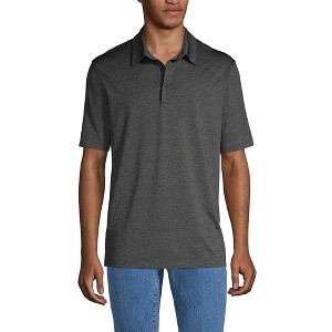 Lands' End Lands' End Men's Short Sleeve Space Dye Polo Shirt - 1 of 3