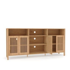 TV Stand for Living Room - Up to 70 Inch TVs, Mid Century Modern Entertainment Center, Media Console Table with Storage for Living Room,Bedroom - 1 of 4