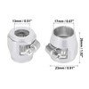 Unique Bargains Hose Finisher Flexible Rubber Pipe Clamp for Oil Fuel Tube 4 Pcs - 3 of 4