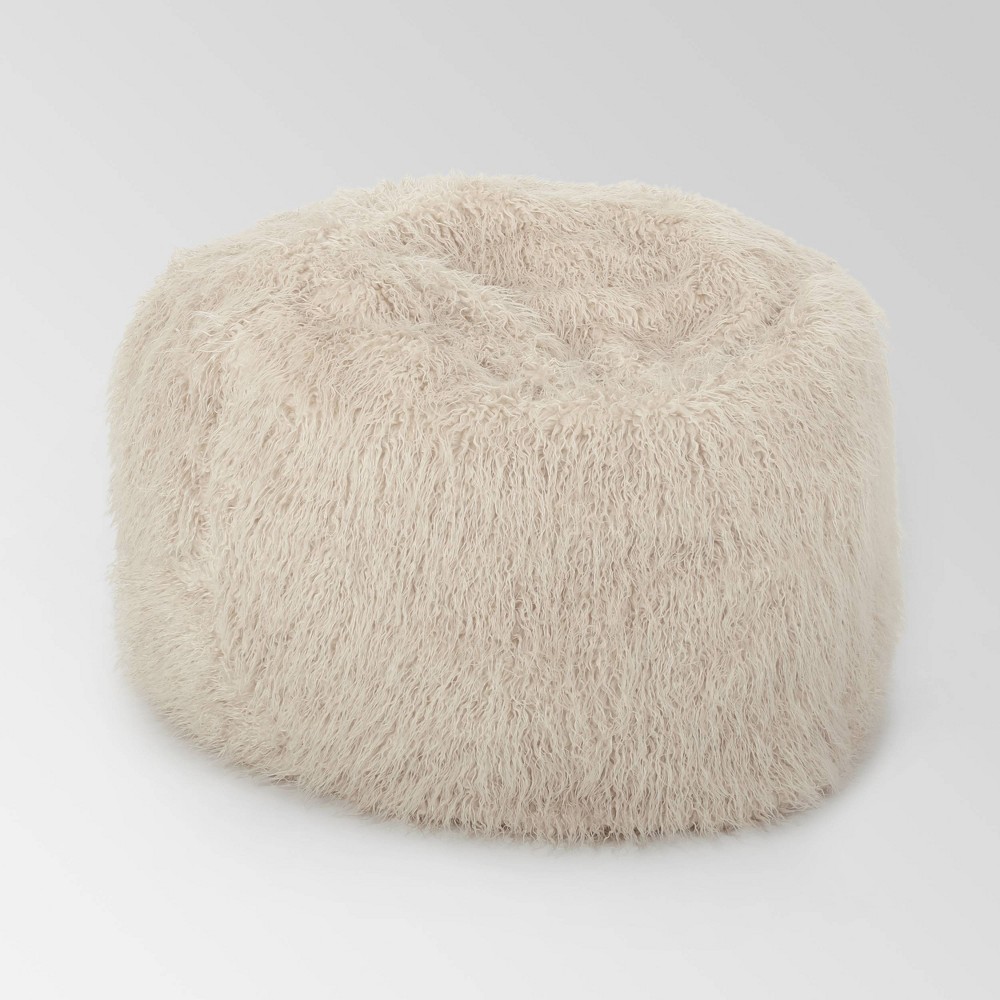 Photos - Bean Bag Lachlan Furry  Taupe - Christopher Knight Home