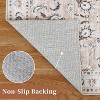 Area Rug Large Washable Rugs for Living Room Non Slip Low Pile Aesthetic Carpet Indoor Soft Floor Carpet Vintage Oriental Distressed - 4 of 4