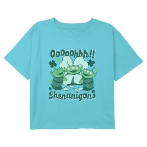 Girl's Toy Story Oh Shenanigans Crop T-Shirt - 1 of 3
