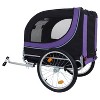 KTMBDW Large Folding Bike Trailer for Dogs–66LB Capacity All-Terrain Pet Carrier, Durable Steel Frame for Cycling, Jogging,Camping, Outdoor Adventures - 3 of 4