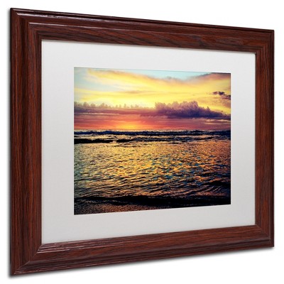 Trademark Fine Art -Beata Czyzowska Young 'Morning Glory' Matted Framed Art