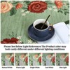 Modern Washable Area Rug, Soft Floral Floor Cover with Non Slip Backing, Low Pile Stain Resistant Floor Carpet for Living Room - 4 of 4