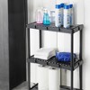 Gracious Living 4 Shelf Knect-A-Shelf Solid Light Duty Storage Unit 24 x 12 x 48" Organizer System for Home, Garage, Basement, and Laundry, Black - 4 of 4