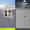 CAVINAS Outdoor Storage Shed Large Metal Tool Sheds with Sliding Doors and Air Vent for Backyard - 3 of 4