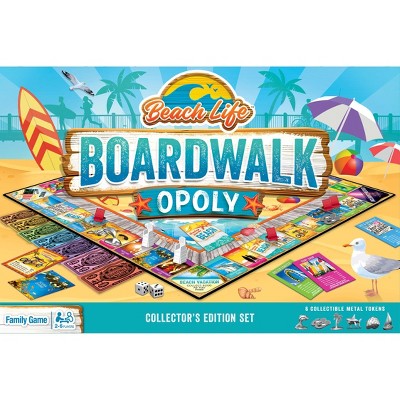 MasterPieces Opoly Family Board Games - Beach Life Boardwalk Opoly