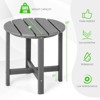 Tangkula 2PCS 18"Adirondack Side Table Weather Resistant HDPE Garden Patio - 3 of 4