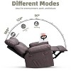 Oversized Rocker Recliner Chair - Manual PU Leather Swivel Chair with Thick Sponge Cushion, Comfort Armrests for Living Room & Bedroom - 3 of 4