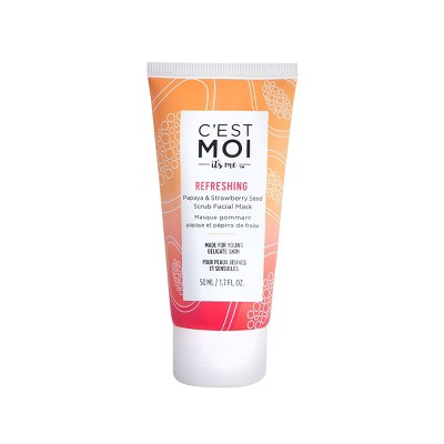 C'est Moi Refreshing Papaya & Strawberry Seed Facial Mask - 1.7oz