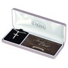 Dicksons Cross Stainless Steel 24 Inch Men's Necklace with Inspirational Verse Sentiment Jewelry Box - 2 of 2
