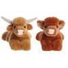 Aurora® Mini Flopsie™ Farm Duo 8" Inch Plush Set, Highland Cow & Highland Cow Calf - 3 of 4
