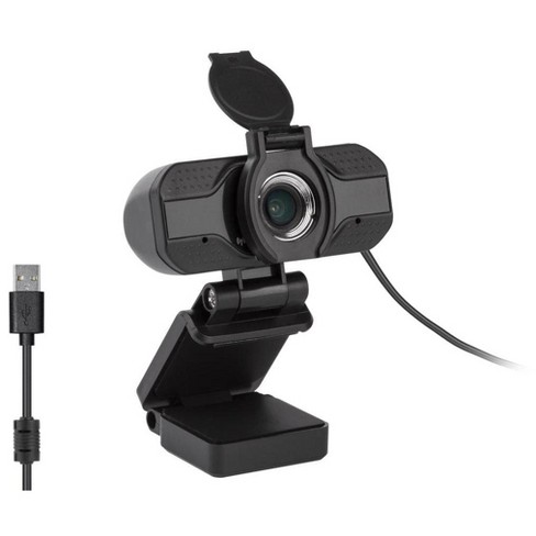 Monoprice 2mp 1080p Usb Webcam With Privacy Lens Cover For Use In