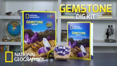  NATIONAL GEOGRAPHIC Birthstone Dig Kit - Science Kit with 12  Genuine Birthstones, Includes a Real Diamond, Ruby, Sapphire, Pearl, &  More, Gemstones and Crystals, Rock Collection ( Exclusive) : Toys &  Games