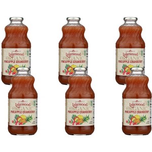 Lakewood Organic Pineapple Cranberry Juice  - Case of 6/32 fz - 1 of 4