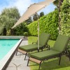 Aoodor 72 x 21 x 3 Inches Patio Chaise Lounger Cushions, Olefin Fabric Slipcovers with Sponge Foam, Set of 2 - 2 of 4